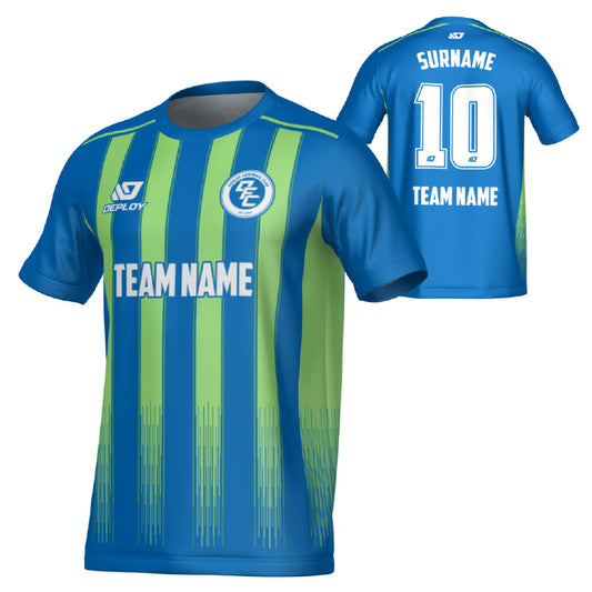 Classic Jersey - Blue & Neon Green