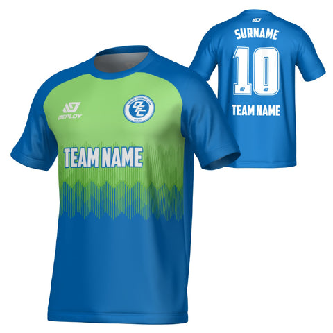 Echo Jersey - Blue & Neon Green