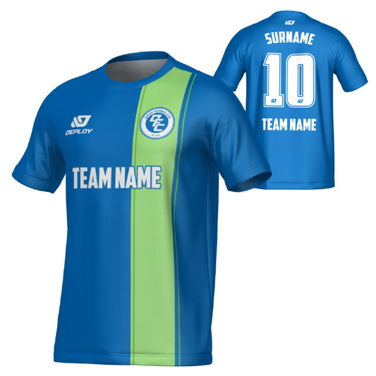 Edge Jersey - Blue & Neon Green