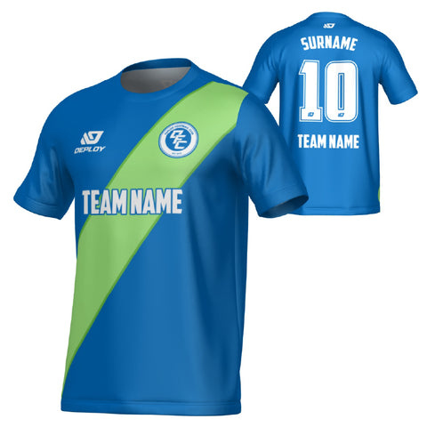 Sash Jersey - Blue & Neon Green