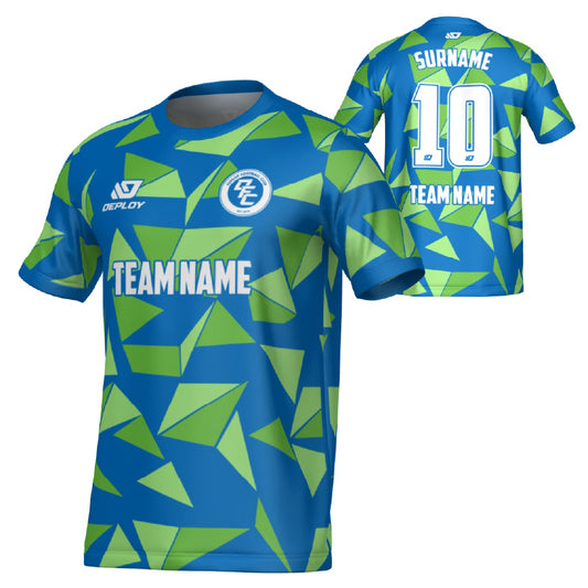 Shards Jersey - Blue & Neon Green