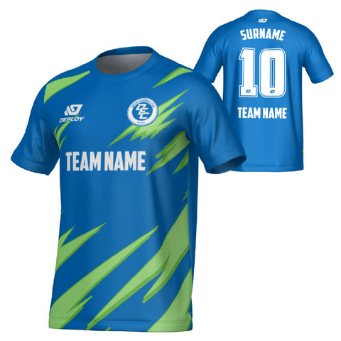 Sharp Jersey - Blue & Neon Green