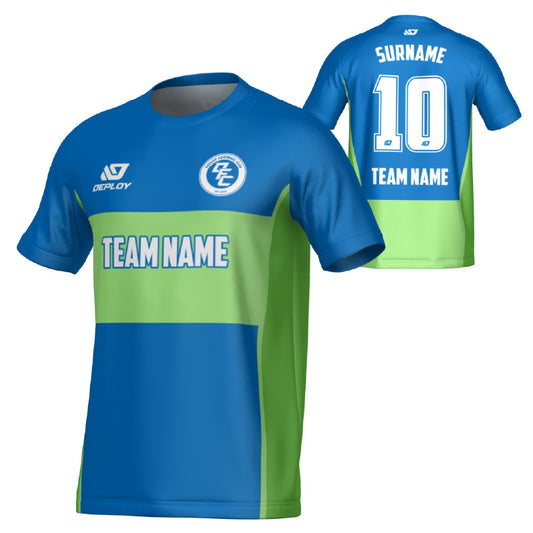 Shift Jersey - Blue & Neon Green