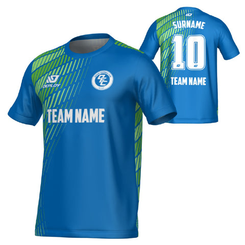 Spray Jersey - Blue & Neon Green