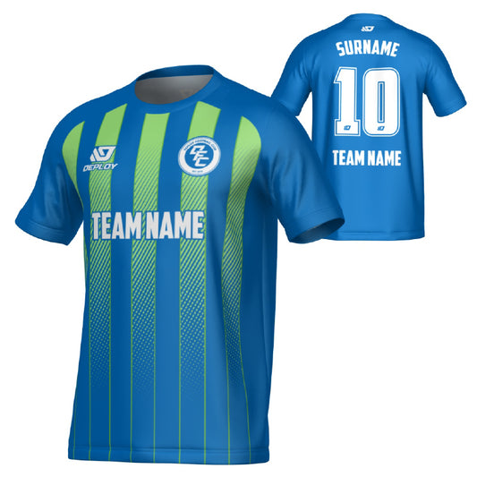 Streamline Jersey - Blue & Neon Green