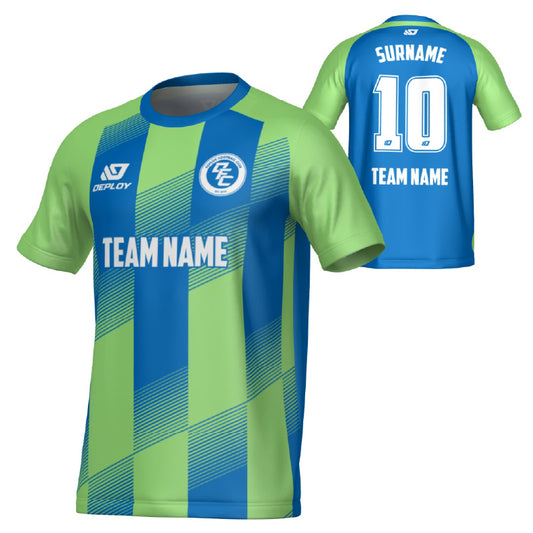 Vector Jersey - Blue & Neon Green