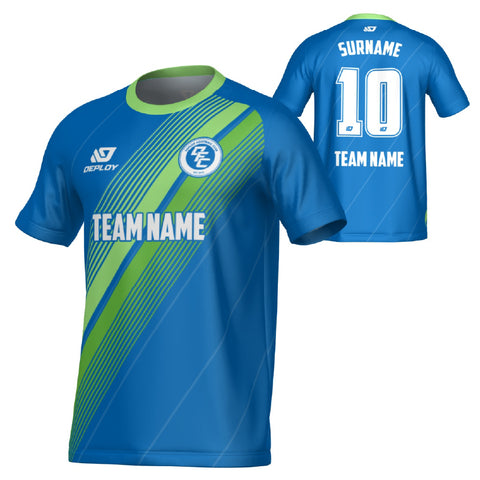 Velocity Jersey - Blue & Neon Green