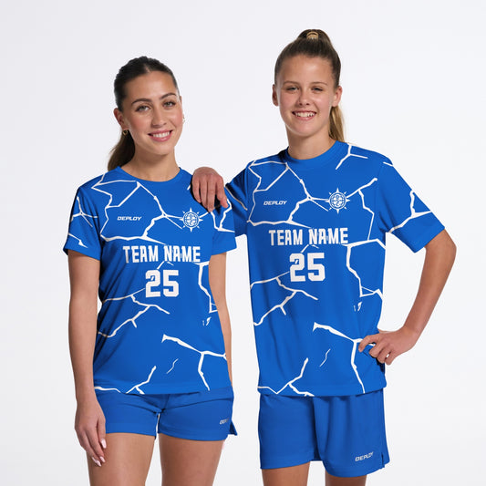 Flight Jersey Cracks - Royal Blue