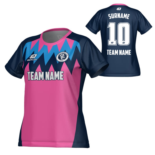 Carnival Womens Jersey - Navy & Pink