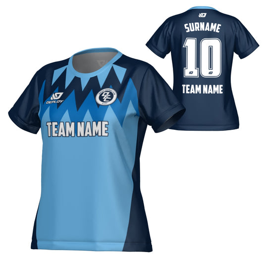 Carnival Womens Jersey - Navy & Sky Blue