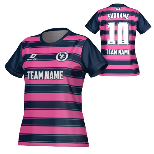 Celtic Womens Jersey - Navy & Pink