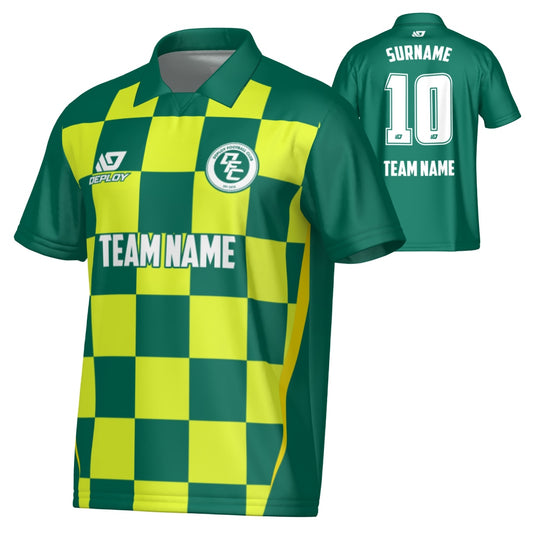 Checkers Collared Jersey - Green