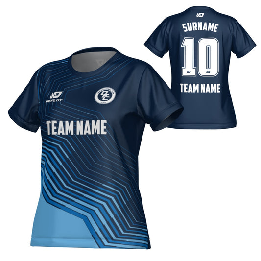 Circuit Womens Jersey - Navy & Sky Blue