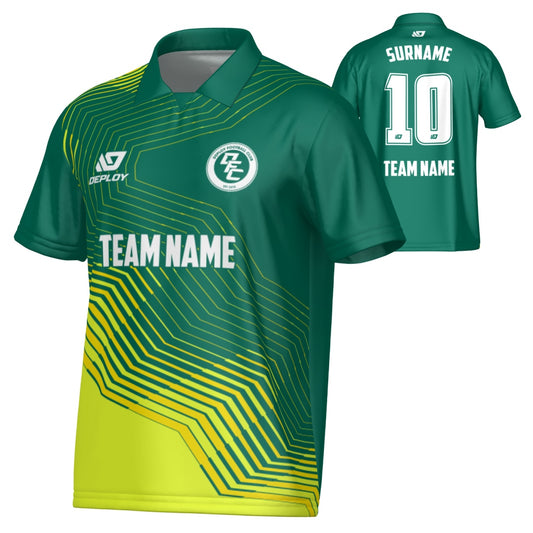 Circuit Collared Jersey - Green