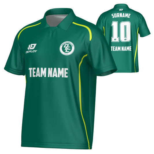 Contour Collared Jersey - Green