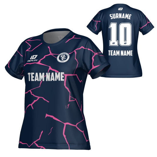 Crack Womens Jersey - Navy & Pink