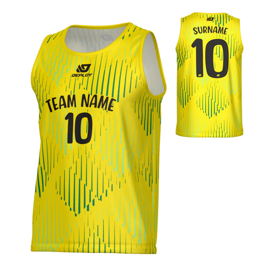 Drips Sports Singlet - Yellow