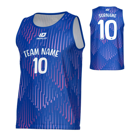 Drips Sports Singlet - Royal Blue
