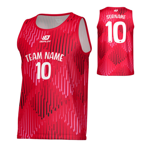 Drips Sports Singlet - Red
