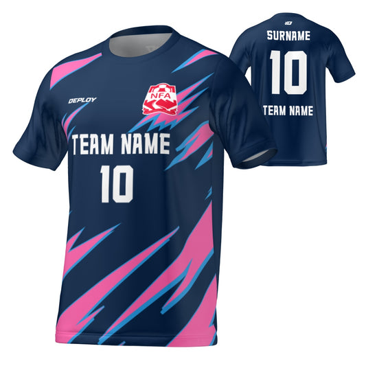 Nepean FA - Flight Jersey Lightning - Navy/Pink