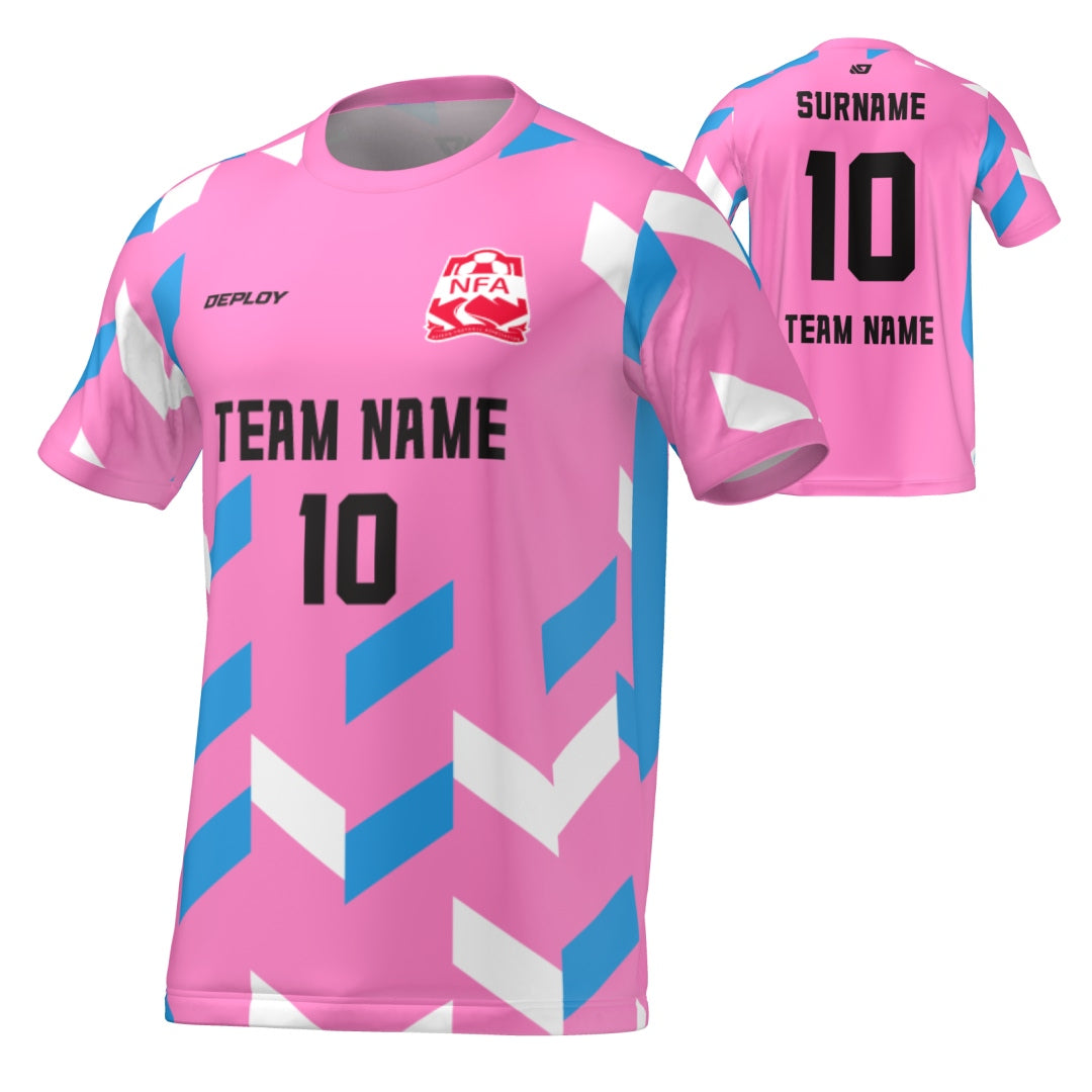 Nepean FA - Flight Jersey Arrows - Pink - Deploy Football - Australia's Best Footballs & Soccer Balls
