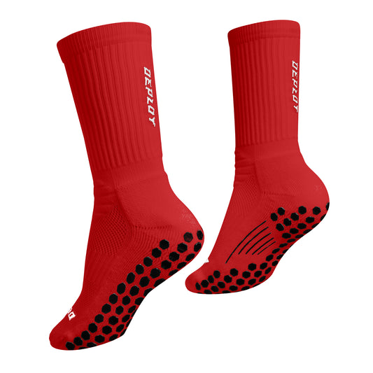 Deploy-football-soccer-grip-socks-red2