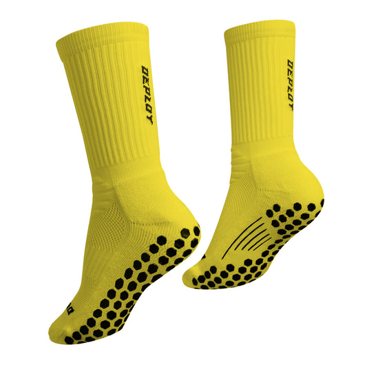 Deploy Pro Football Grip Socks - Yellow ** ARRIVING IN JUNE **
