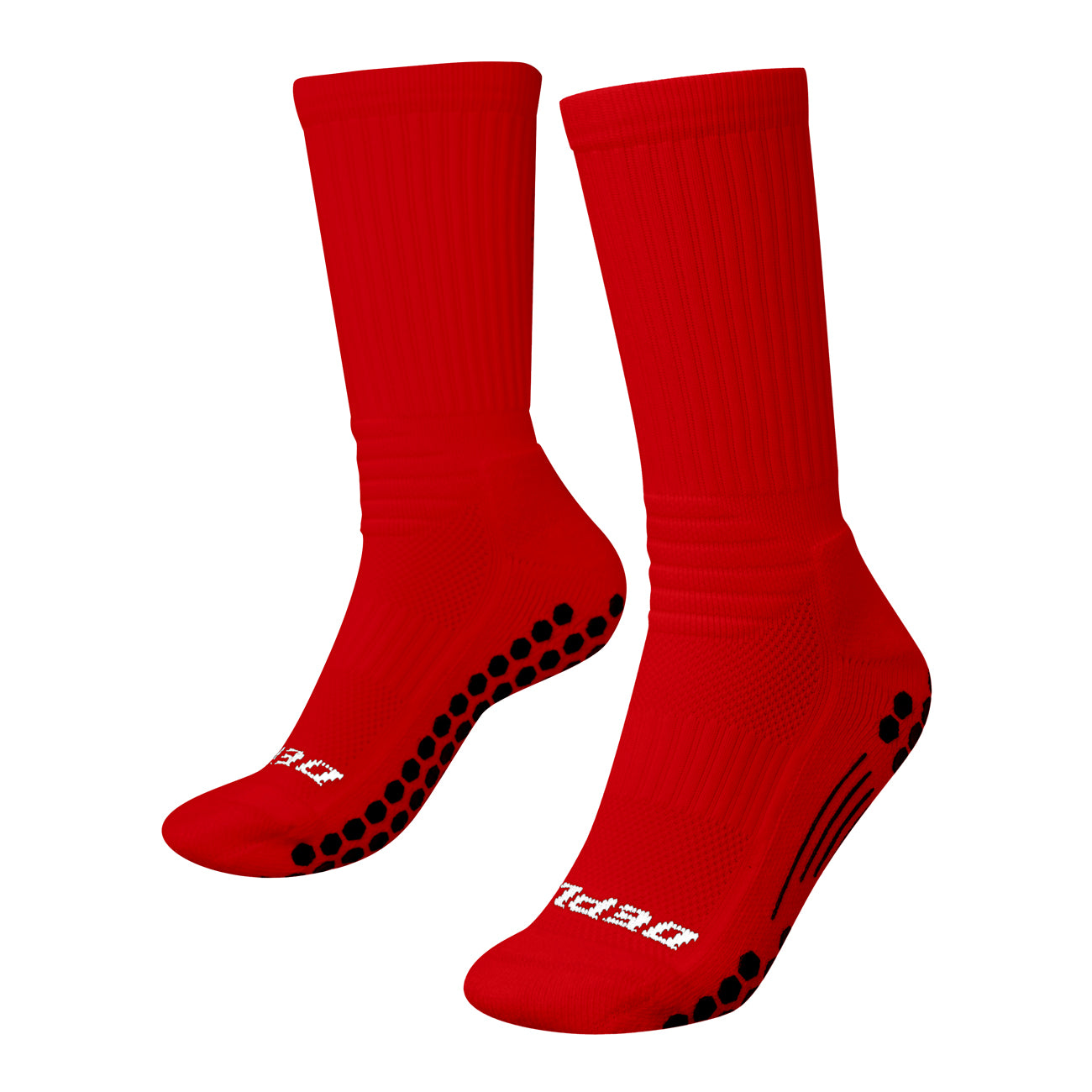 Deploy-football-soccer-grip-socks-red