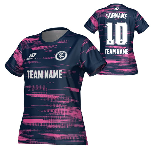 Distort Womens Jersey - Navy & Pink
