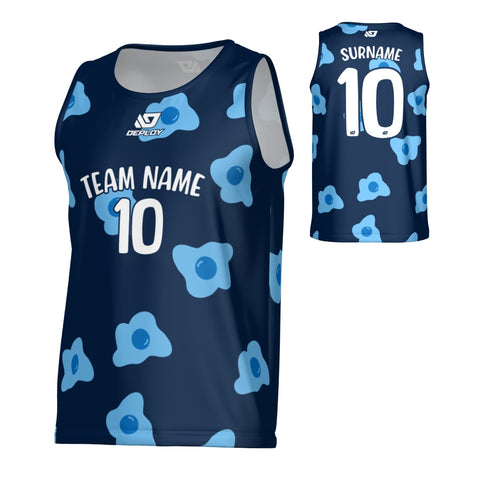 Egg Sports Singlet - Navy