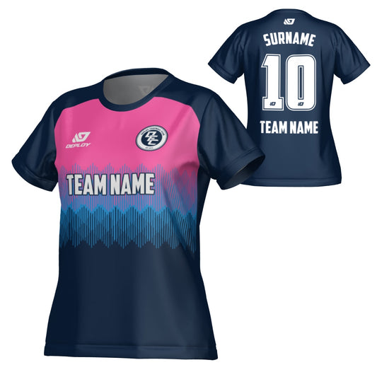 Echo Womens Jersey - Navy & Pink