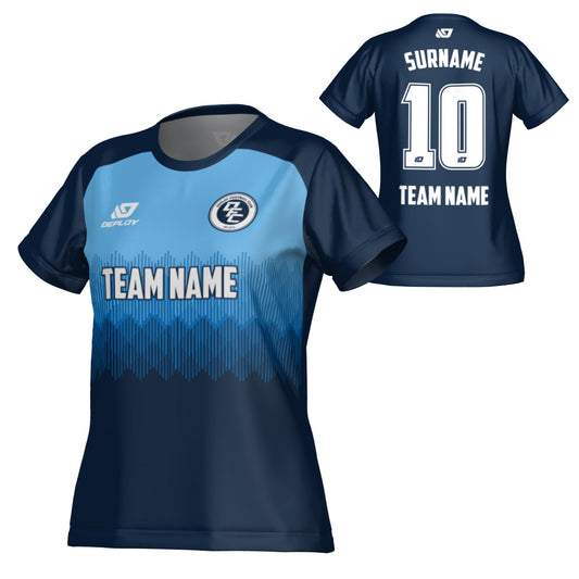 Echo Womens Jersey - Navy & Sky Blue