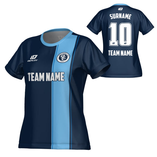 Edge Womens Jersey - Navy & Sky Blue