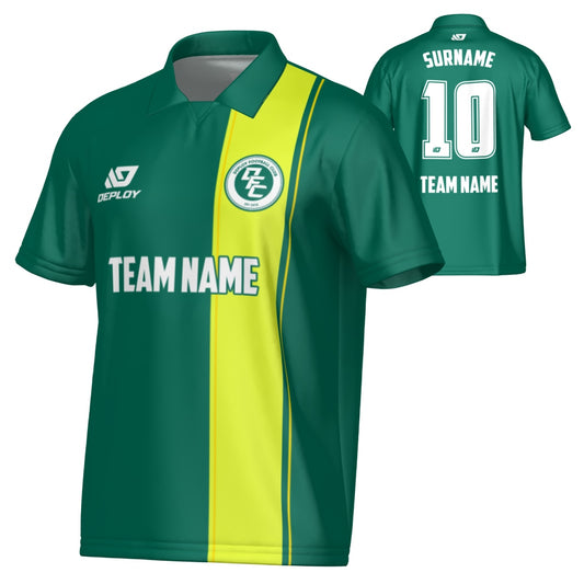 Edge Collared Jersey - Green