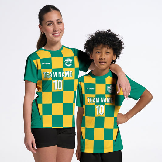 Flight Jersey Checkers - Green