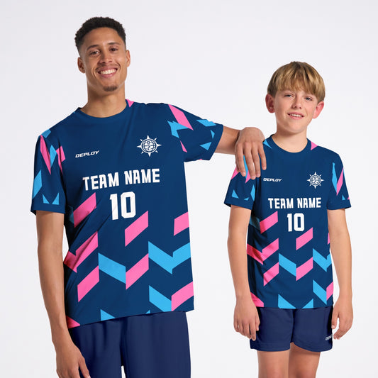 Flight Jersey Arrows - Navy & Pink