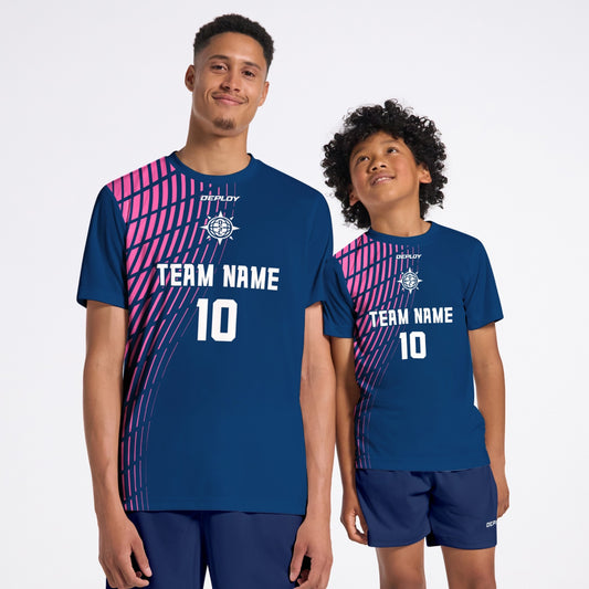 Flight Jersey Gradient - Navy & Pink