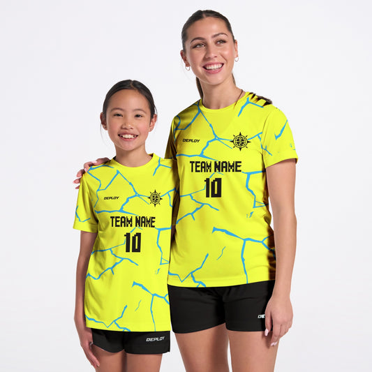 Flight Jersey Cracks - Neon Yellow
