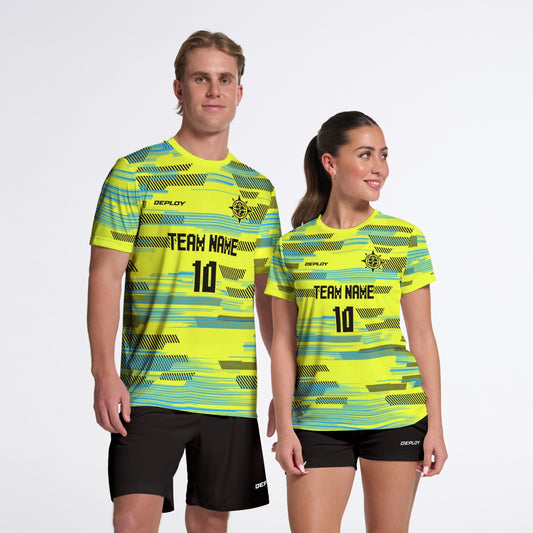 Flight Jersey Glitch - Neon Yellow