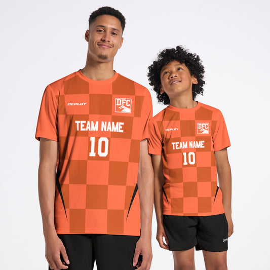 Flight Jersey Checkers - Orange