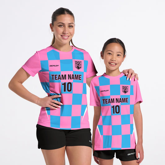 Flight Jersey Checkers - Pink