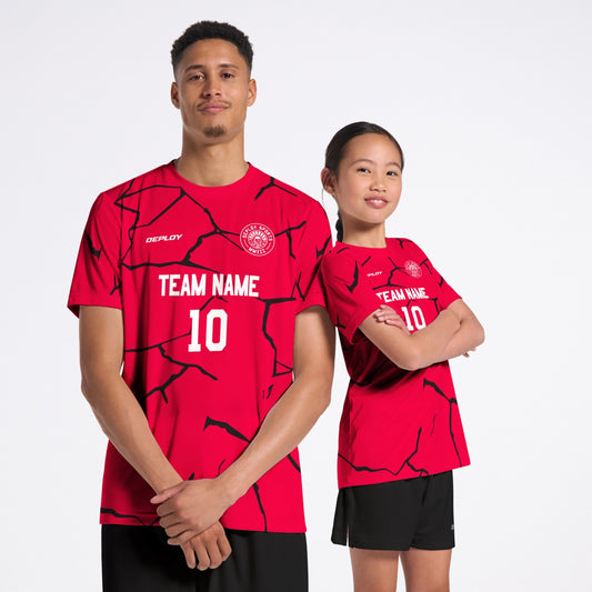 Flight Jersey Cracks - Red