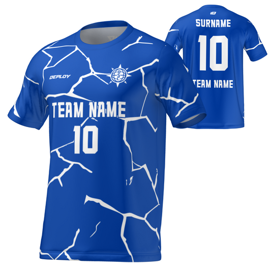 Flight Jersey Cracks - Royal Blue