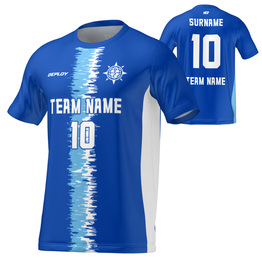 Flight Jersey Static Stripe - Royal Blue