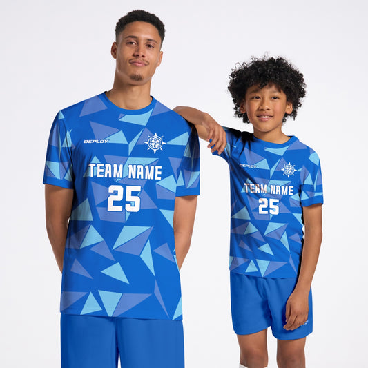 Flight Jersey Fragments - Royal Blue