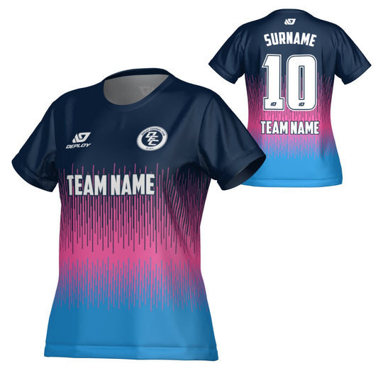 Fade Womens Jersey - Navy & Pink