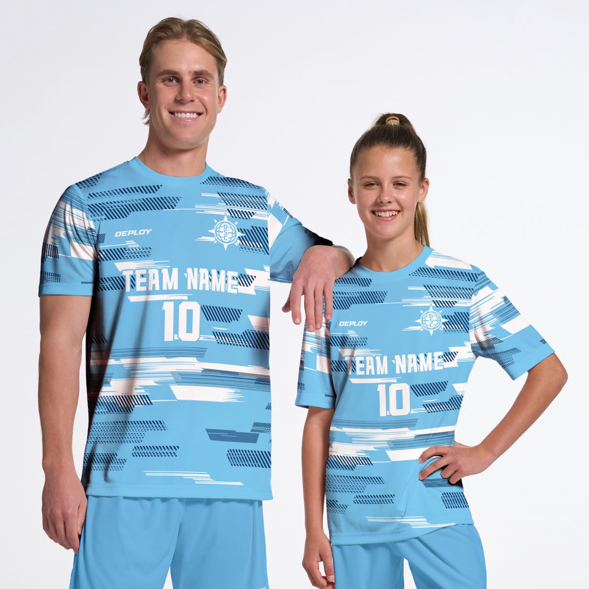 Flight Jersey Glitch - Sky Blue