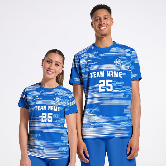 Flight Jersey Glitch - Royal Blue