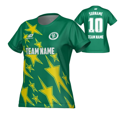 Stars Womens Jersey - Green