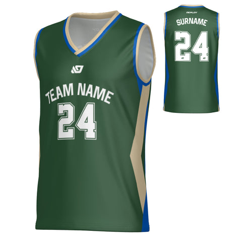 Arrow Basketball Jersey - Green & Cream